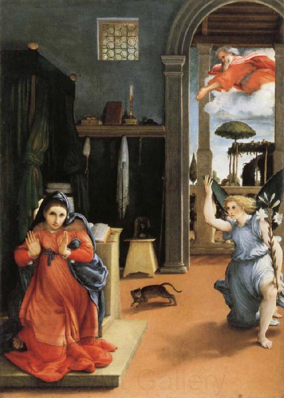 Lorenzo Lotto Annunciation Germany oil painting art